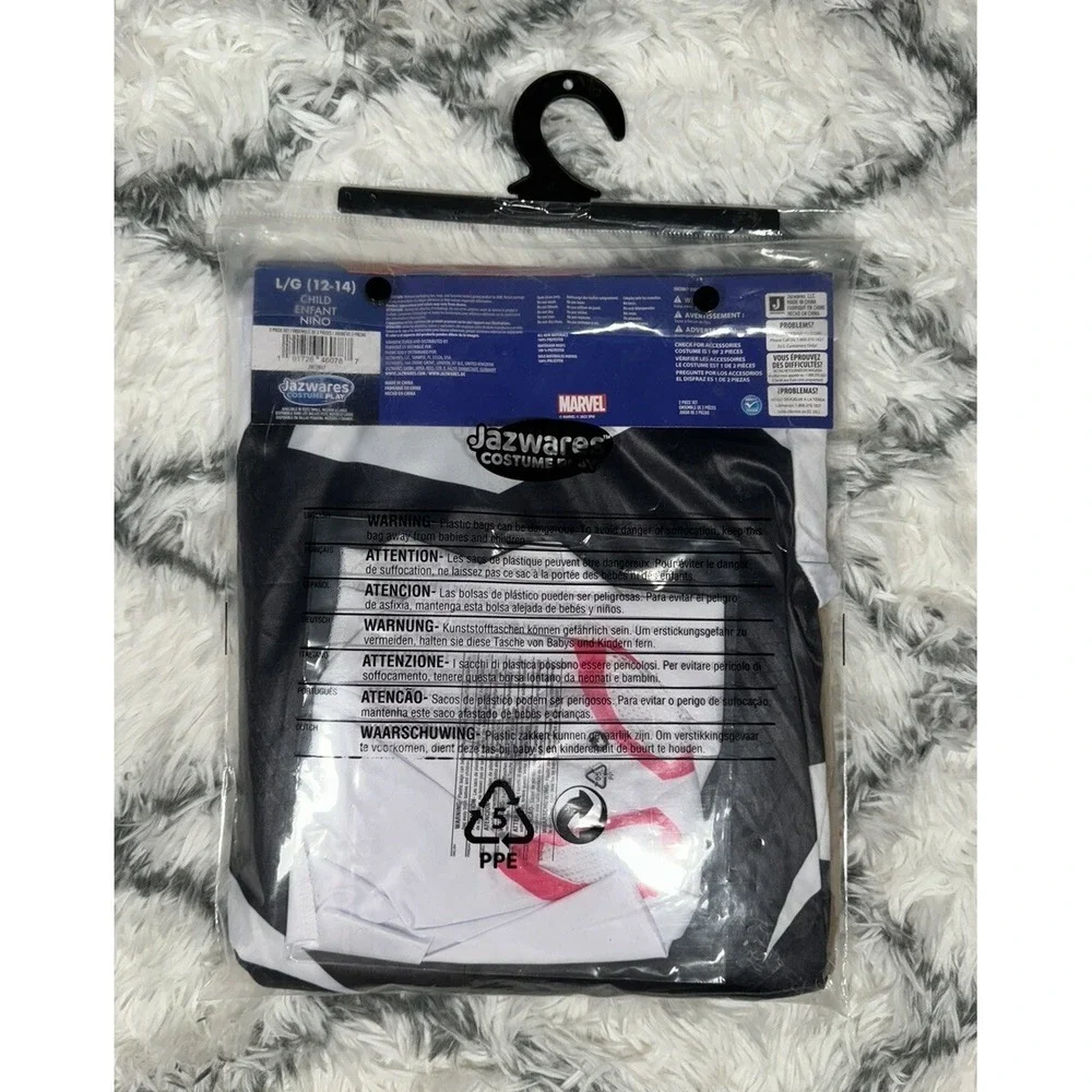 MARVEL Spider-Man SPIDER-GWEN Jumpsuit Costume Cosplay Child L (12-14) *NEW*